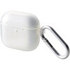 AirPods 4 ケース ソフト カバー 【ワイヤレス/MagSafe充電対応】 落下防止 カラビナ付 エレコム