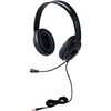 HS-HP07STBK ヘッドホン マイク付き 有線3.5mm接続 ステレオ ノイズキャンセリング 大型オーバーヘッドタイプ エレコム 11283058