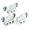 SYJ7140-2GE-02 SYJ7000 Series 5ポートソレノイドバルブ 弾性体シール ベース配管形 バルブ単体 SMC 11327736