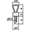 基板用マウントパーツ(チェック端子) HYT-4024(基板穴Φ1.0) 廣杉計器