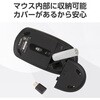 M-LE10DRCBK 無線マウス 2.4GHz ワイヤレス 3ボタン Type-C レシーバー 【Windows Mac Chrome 対応】 左右対称 エレコム 11481395