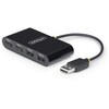 USB 2.0ハブ/4ポート/480Mbps/バスパワー/過電流保護(OCP)/軽量 コンパクト/マルチポート ポータブル USB Type-A増設 拡張ハブ StarTech.com