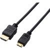 ECDH-HD14EMS20B mini HDMI - HDMI 変換ケーブル スリムケーブル 4K/30Hz HEC/ARC対応 双方向通信 エレコム 11515431