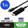USB Type-C変換ケーブル TypeC to HDMI 4K(3840×2160px)/60Hz 高耐久 マルチディスプレイ ミラーリング エレコム