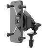 防振Xグリップ(M)&フォークステムベースセット(ショートアーム) 内径Φ12-38mm対応 1インチボール 【Vibe-Safe】 RAM-B-176-A-UN10-462 ラムマウント