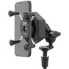 防振Xグリップ(S)&フォークステムベースセット(ショートアーム) 内径Φ12-38mm対応 1インチボール 【Vibe-Safe】 RAM-B-176-A-UN7-462 ラムマウント