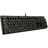 HKW タイプライター風メカニカルキーボード 青軸 JIS規格 109キー USB有線 日本語キーボード(アンティーク) FSC