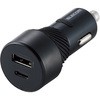 カーチャージャー 車載充電器 27W(5V/5.4A) 2ポート USB タイプC×1 USB A×1 抜け防止 シガーチャージャー シガーソケット エレコム