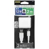OWL-AC12WBAC20-WH ő12W USB Type-A 2|[g AC[d + ^tUSB Type-A to USB Type-CP[u Zbg OWLTECH(IEebN) 12107210