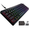 TK-VK300SBK キーボード 有線 着脱式ケーブル メカニカル式(銀軸/スピードリニア) 65%サイズ 【V custom】 RGB 日本語配列 テンキーレス USB Aポート×1 エレコム 12165224