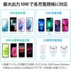 W-QS08WH ワイヤレス充電器 Qi認証 5W/7.5W/10W 卓上 スタンド 縦置き/横置き両対応 滑り止めパッド付 エレコム 12292859
