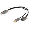 ディスプレイ変換ケーブル/HDMI 2.0 - DisplayPort 1.2/30cm/4K60Hz/アクティブ変換/USBバスパワー/HDR対応ディスプレイアダプター/PCのHDMIソースをDPモニターに出力 StarTech.com