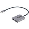 USB-C - 2x HDMI 変換アダプター/4K60Hz/デュアルモニター/HDR/USB4/TB4/TB3 対応/30cm一体型ケーブル/Windowsのみ/MSTハブ/Type-C ディスプレイアダプター/マルチモニター 分配器 StarTech.com