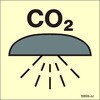 6859 Space protected by fixed CO2 fire extinguishing system JJ �C�m���S�W��(IMO Fire control symbols) Maritime Progress 12669250