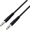 AX-35MY15BK ステレオミニプラグ AUX オーディオケーブル Φ3.5mm やわらか ヘッドホンケーブル エレコム 12845606