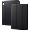 iPad 10.9インチ 第10世代 ( 2022 ) 用 ケース ソフトレザー カバー 手帳型 マグネット フラップ 抗菌 ブラック エレコム