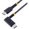 USBケーブル/USB-C - USB-C/USB 2.0/L型 右向き/USB PD 対応/急速充電 & データ転送/高耐久 アラミド繊維補強/Type-C充電 & 同期コード/タイプC L字 コネクター StarTech.com