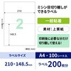 GB3201N 台紙ごとミシン目切り離しができるラベル A4 100枚入 ヒサゴ 12847864