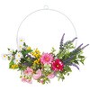 季節装飾(春の花)フレッシュアイアンリース35cm (造花) ストア・エキスプレス