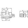 GE15ZLR3/8KEGCF EO-2 GM-R(KEG) IXRlN^[ Parker 12930604