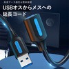 USB3.0 Type-A 延長ケーブル PVCタイプ VENTION