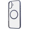 iPhone 16 Plus Like standard MagSafe対応 マグネットアクセサリー対応 衝撃吸収 バンパー マット メタリック ハイブリッドケース / ライトブルー レイ・アウト