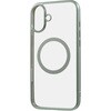 iPhone 16 Plus Like standard MagSafe対応 マグネットアクセサリー対応 衝撃吸収 バンパー マット メタリック ハイブリッドケース / ライトグリーン レイ・アウト