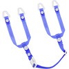 ヘルメット用あご耳紐セット ビニール クリアブルー タジマツール(TJMデザイン)