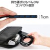 U3H-H044BK/E USBハブ USB3.2(Gen1) 5Gbps 4ポート バスパワー コンパクト 薄型 ケーブル長 1.5m 持ち運び 高速転送 エレコム 13137340
