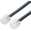 電話機コード 6極4芯 10m 黒 MCO