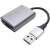 SD microSDカードリーダライタ USB-Aダークシルバー MCO