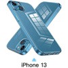 iPhone クリアケース カバー 強化ガラス背面 光沢・黄ばみ防止・耐衝撃タイプ (iPhone 13 対応) トライメイト