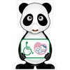 GCコーンサイン パンダバージョン板のみ 思いやりマーク GCSP-25 グリーンクロス