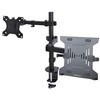 モニターアーム/ノートパソコン トレイ付/1画面/最大32インチディスプレイ/VESA 対応/耐荷重： ノートPC 4.5kg、モニター 8kg/Cクランプ・グロメット固定式/高さ調整機能/ブラック/ディスプレイ ノートパソコン アーム StarTech.com