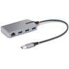 USBハブ/USB Type-A 接続/イーサネットアダプター内蔵/5Gbps/3ポートxUSB 3.2 Gen 1/バスパワー/30cm長尺ケーブル/USB 3.0 ポータブル RJ45 LAN 増設 拡張 スプリッター StarTech.com