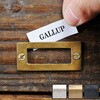 GALLUP(ギャラップ) Brass Products カードホルダー 4個セット #Silver 55x25 7505-23 Brass Products(ブラス・プロダクツ)