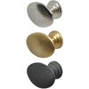 GALLUP(ギャラップ) Brass Products オーバル キャビネット ノブ 4個セット #Black 7505-63 Brass Products(ブラス・プロダクツ)