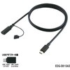 USB延長ケーブル 1m <TypeC(プラグ) -TypeC(レセプタクル)>  ●USB変換アダプター付属 東光特殊電線