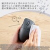 M-SH30BBSKWH Bluetooth マウス 静音 ワイヤレス 7ボタン チルトホイール付 エルゴノミクス 抗菌 Mサイズ エレコム 14163427