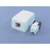 モジュラージャック 露出型アウトレットセットRJ45 カテゴリ5e コーニング