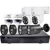 SecuSTATION DZシリーズPoE8ch録画装置+500万画素防犯カメラ2台セット SecuSTATION