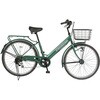 防災サイクル 26型6段変速・LEDオートライト付 ノンパンク シティサイクル  【完成組立品】 東部