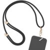 シリコンショルダーストラップ 自由に長さ調整できる 3way 全5色 ブラック(MOT-STRAP01) MOTTERU