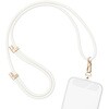シリコンショルダーストラップ 自由に長さ調整できる 3way 全5色 蓄光 ホワイト(MOT-STRAP01) MOTTERU