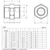 鍛鋼製ねじ込み式管継手 白 六角ソケット 藤井高圧