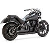 TwinSlash Staggered ツインスラッシュスタッガード ブラック マフラー 1811-2469 Vance&Hines