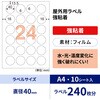KLP3019S 屋外用ラベル A4 強粘着 ヒサゴ 14724450