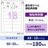 KLPH3041S 屋外用ラベル A4 強粘再剥離 ヒサゴ 14724766