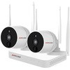 Wi-Fiネットワークカメラレコーダーセット 防犯カメラ 最大10台接続 1T大容量HDD付属 アプリ連携 水鏡