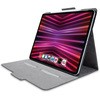 iPad Pro 12.9インチ 第6世代 ( 2022 ) 用 ケース ソフトレザー カバー 手帳型 スリープ対応 マグネット フラップ フリーアングル カードポケット付 ブラック エレコム